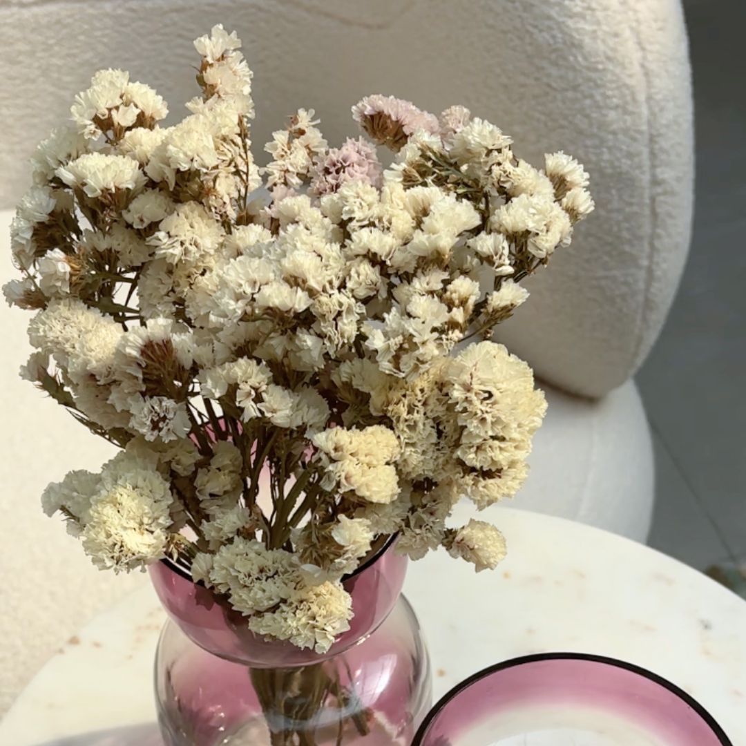 Natural Dried Statice Flower Bunch