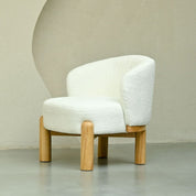 Eloise Chenille Chair - White