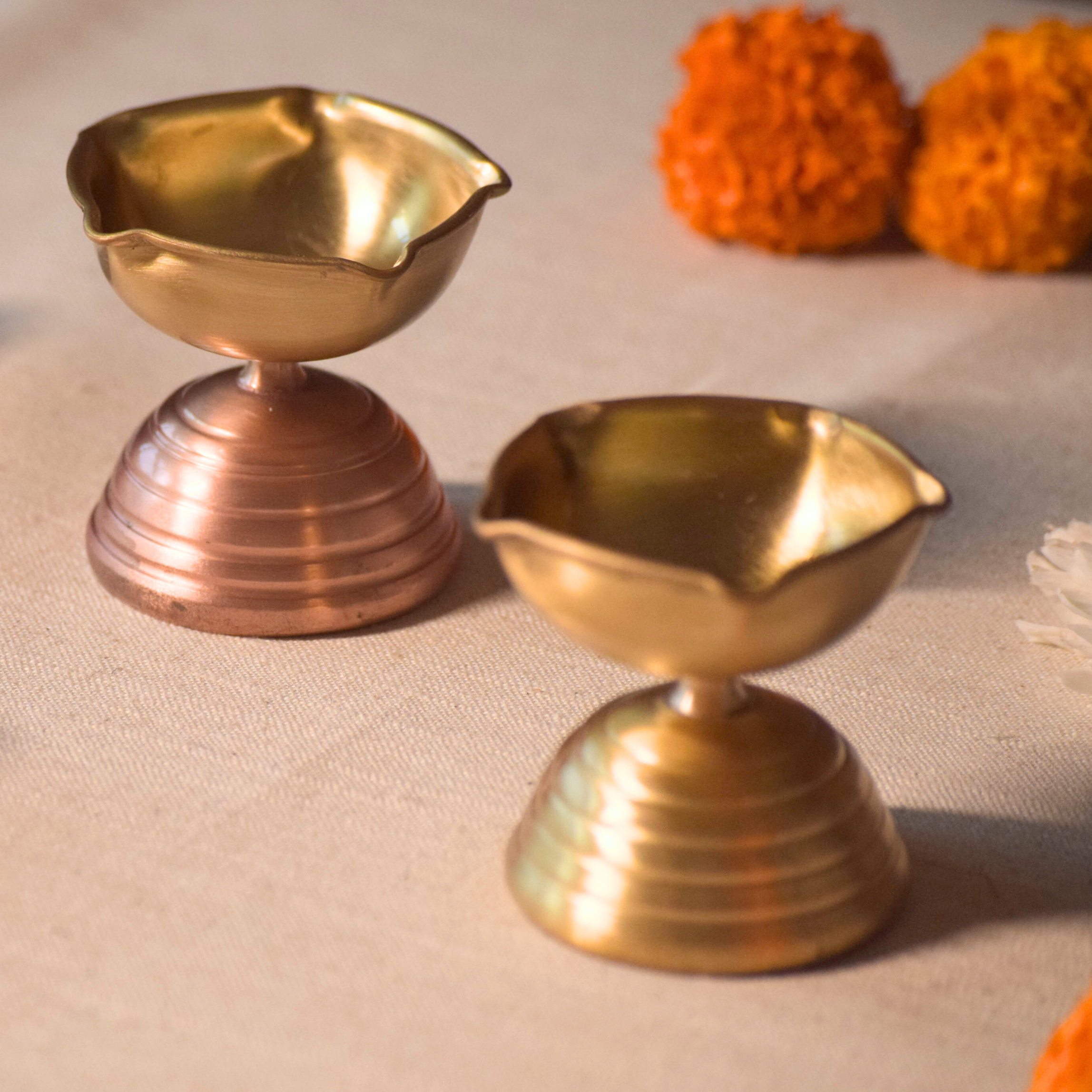 Copper and Brass Diya