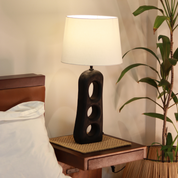 Aries Textured Wooden Lamp