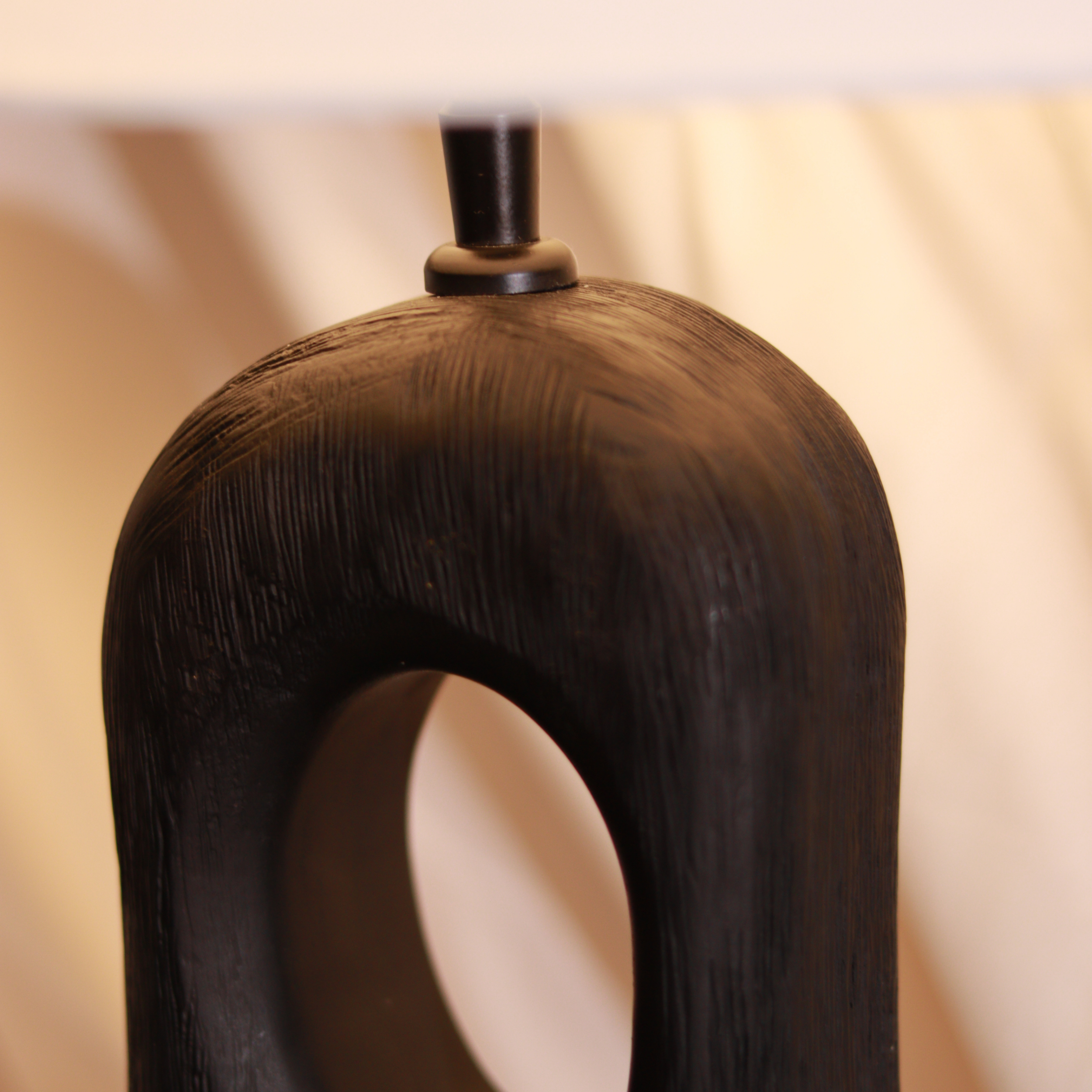 Aries Textured Wooden Lamp