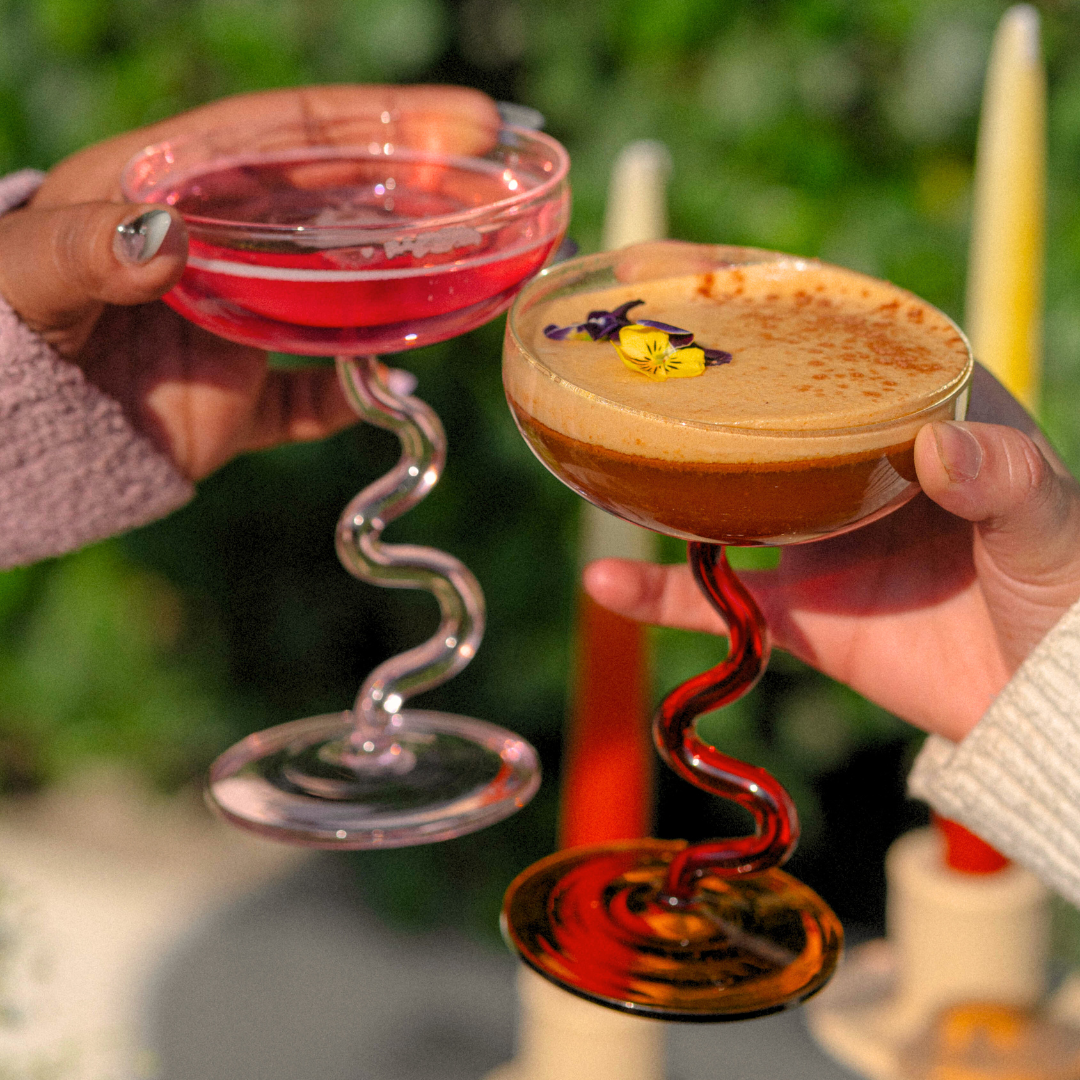 Swirl Cocktail Glasses