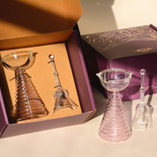 Tall Diya Gift Set - Tall Diya and Ringing bell