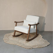 Astra Bouclé Rocking Chair - White