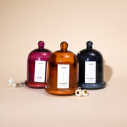 Haze Brown Glass Dome Candles