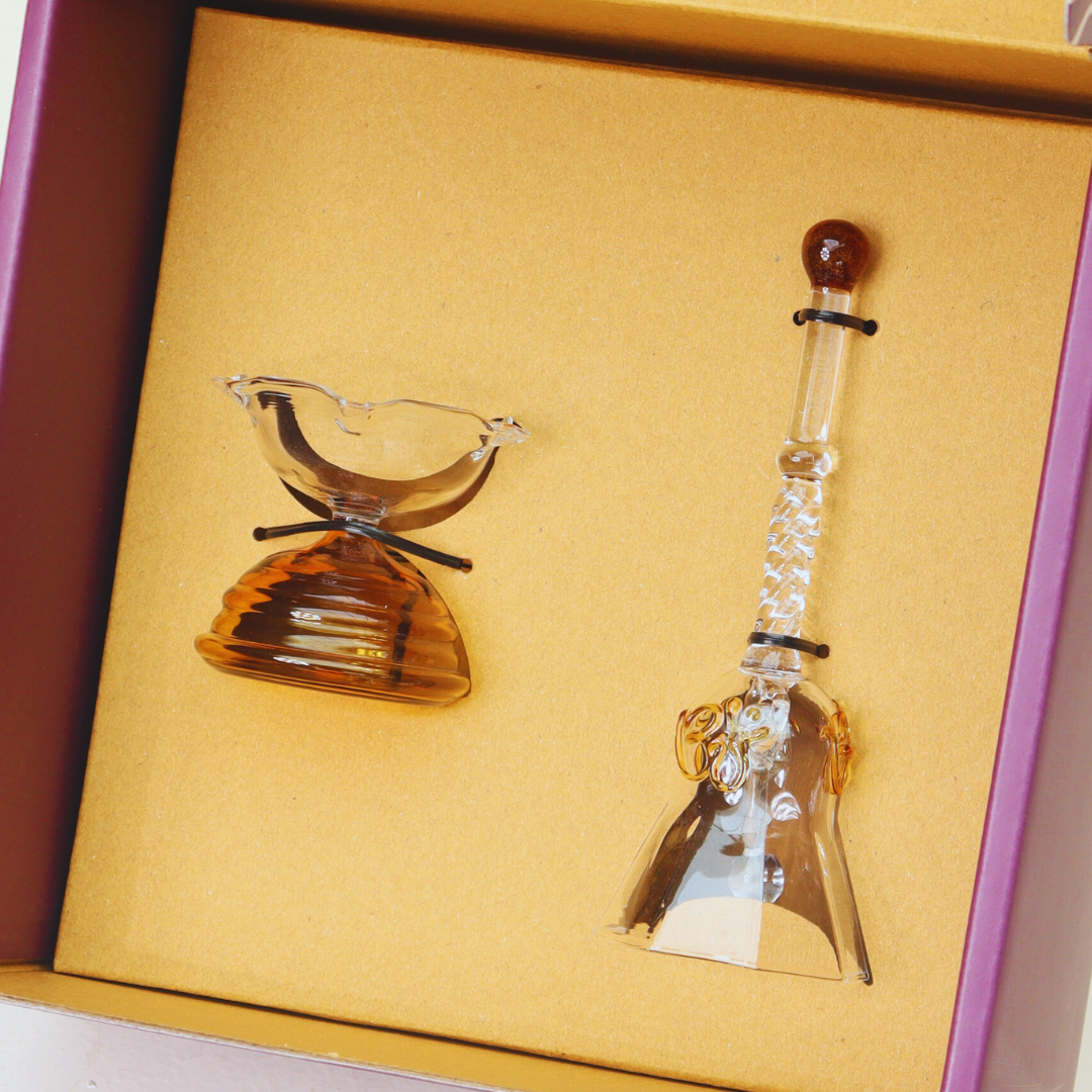 Bell Gift Set - Short Diya and Ringing bell