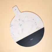 Marble and wood XL platter