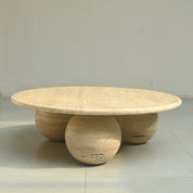 Ceres Travertine Sphere Coffee Table