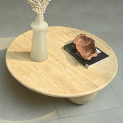 Ceres Travertine Sphere Coffee Table