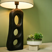 Aries Textured Wooden Lamp