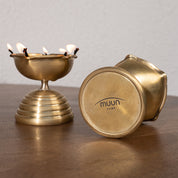 Two Short Brass Diyas - Lighting