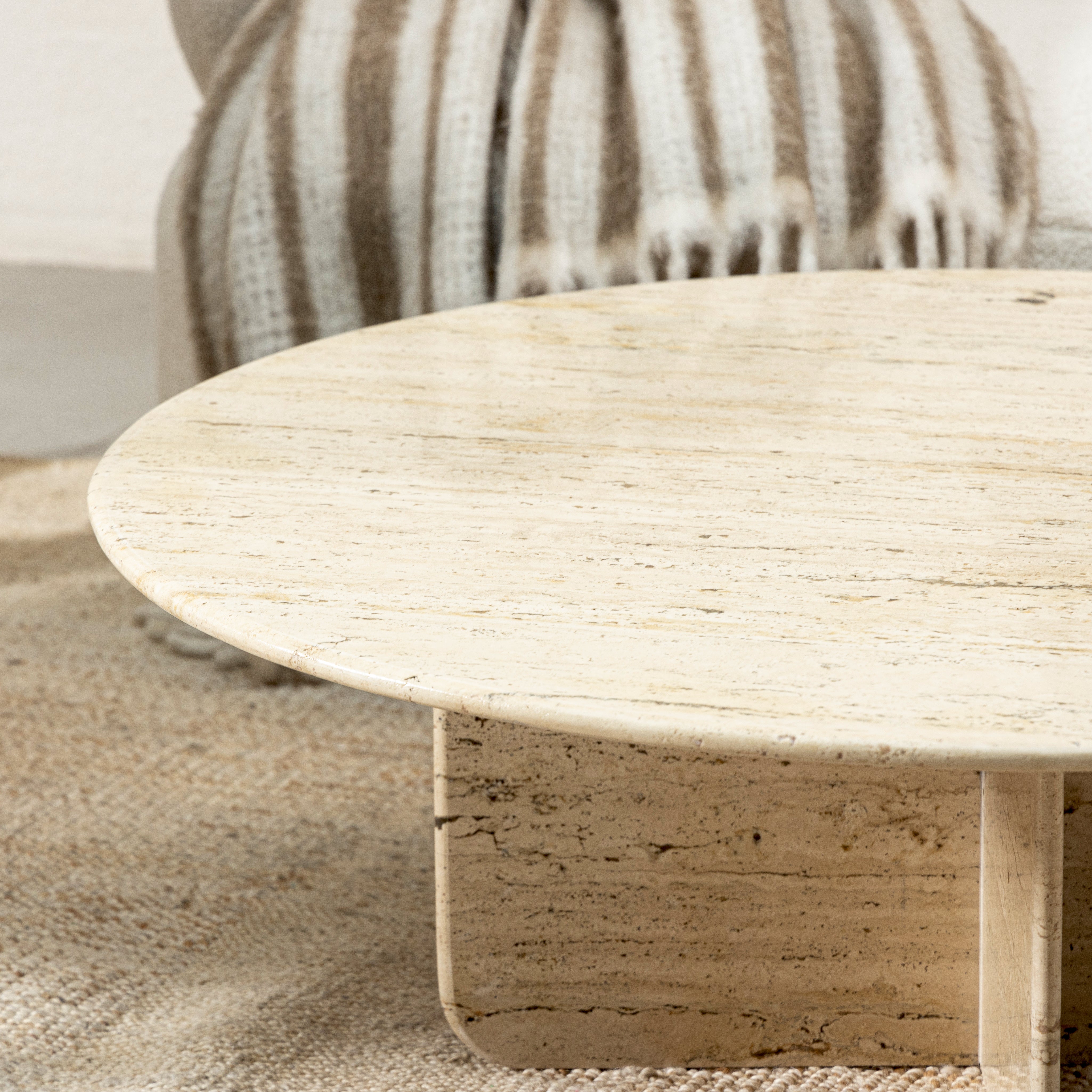 Eris Travertine Coffee Table