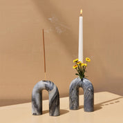 Grey Candle Holder Atheeva Designs 