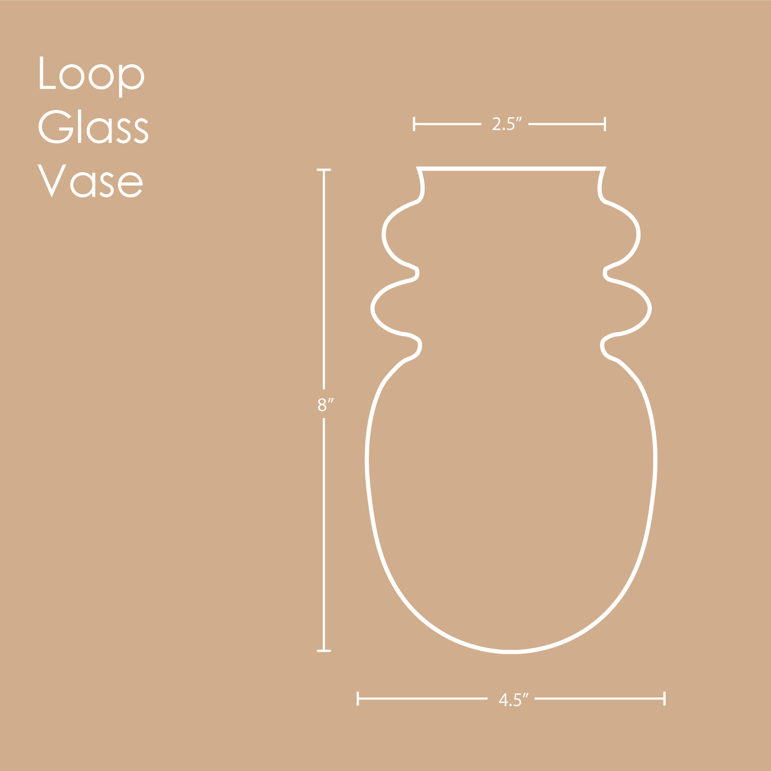 Loop Glass Vase