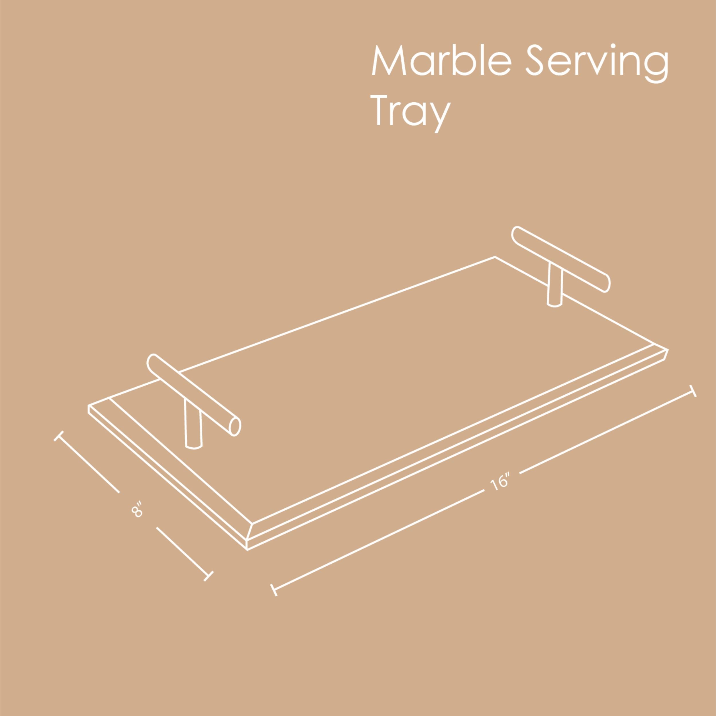 Marble Serving Tray Serveware Muun Home 