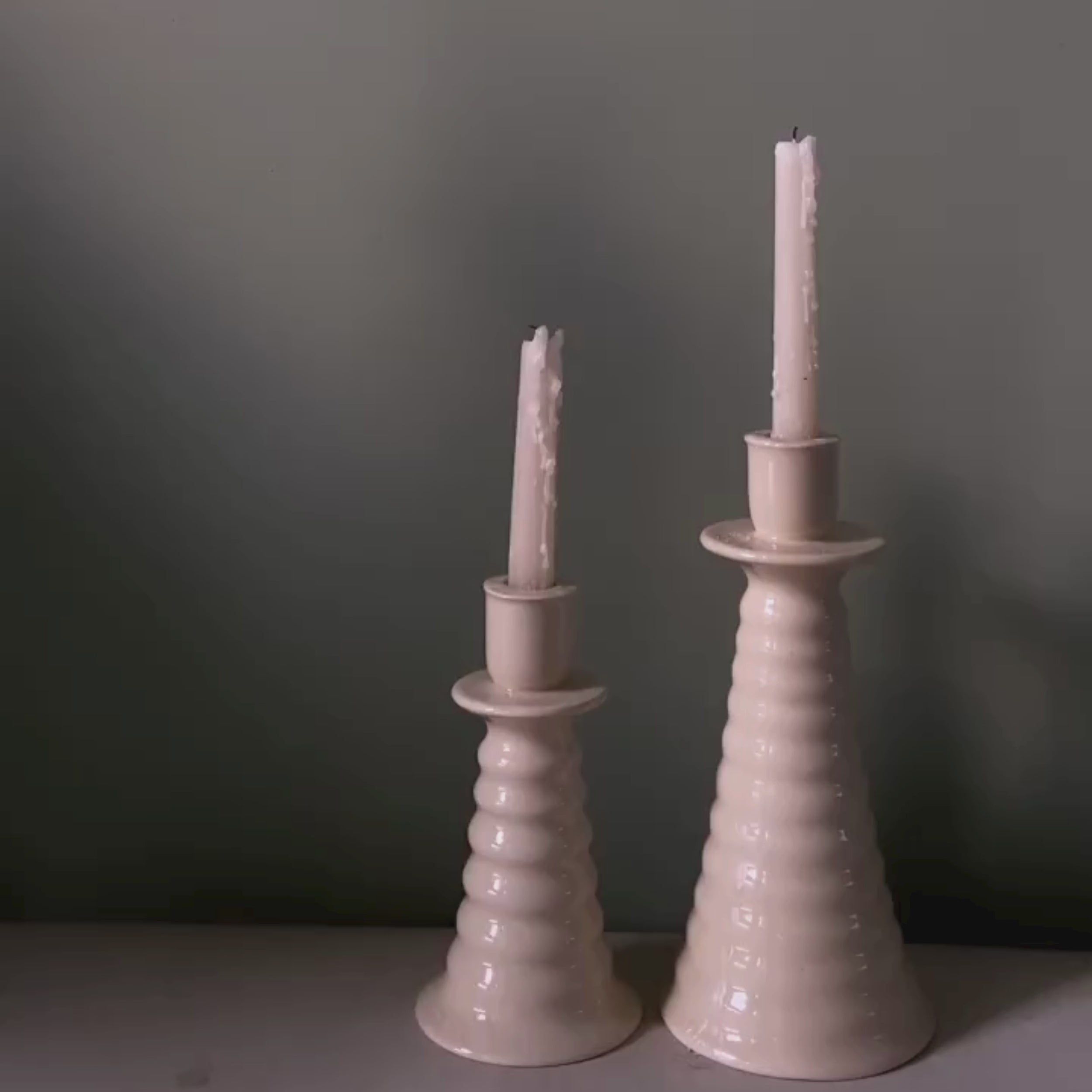 Ceramic Coil Candle Holder