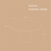 Saturn Marble Table