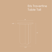 Eris Travertine Table