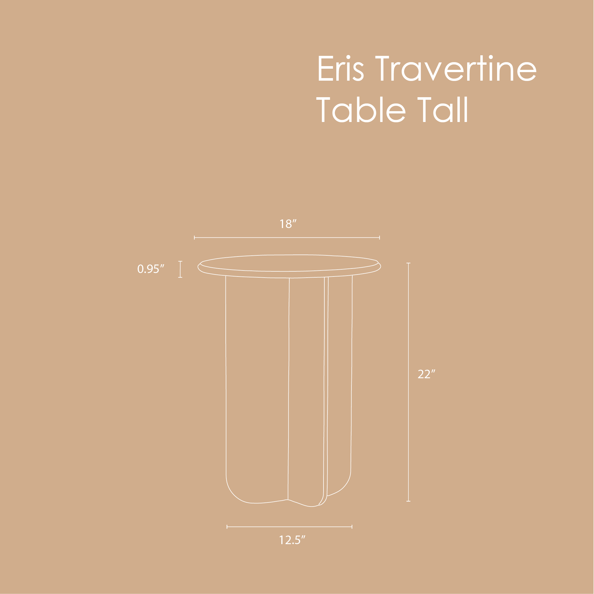 Eris Travertine Table