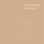 Eris Travertine Table