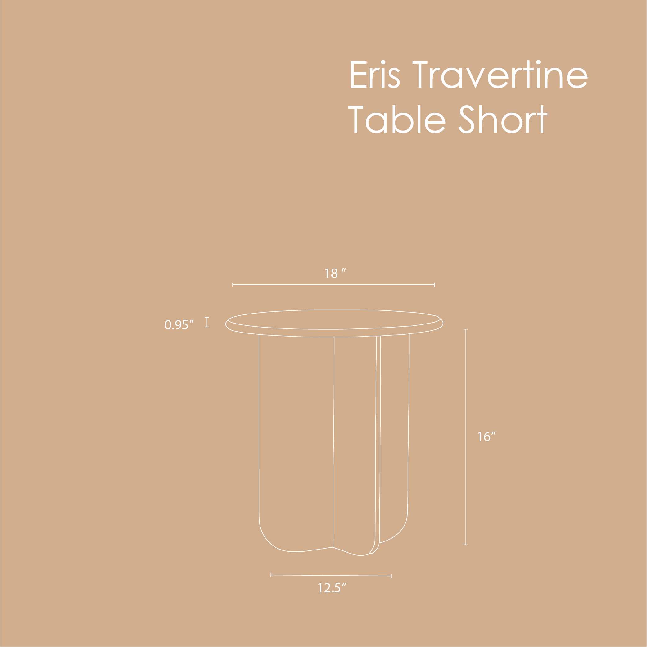 Eris Travertine Table