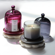 Slate Grey Glass Dome Candles