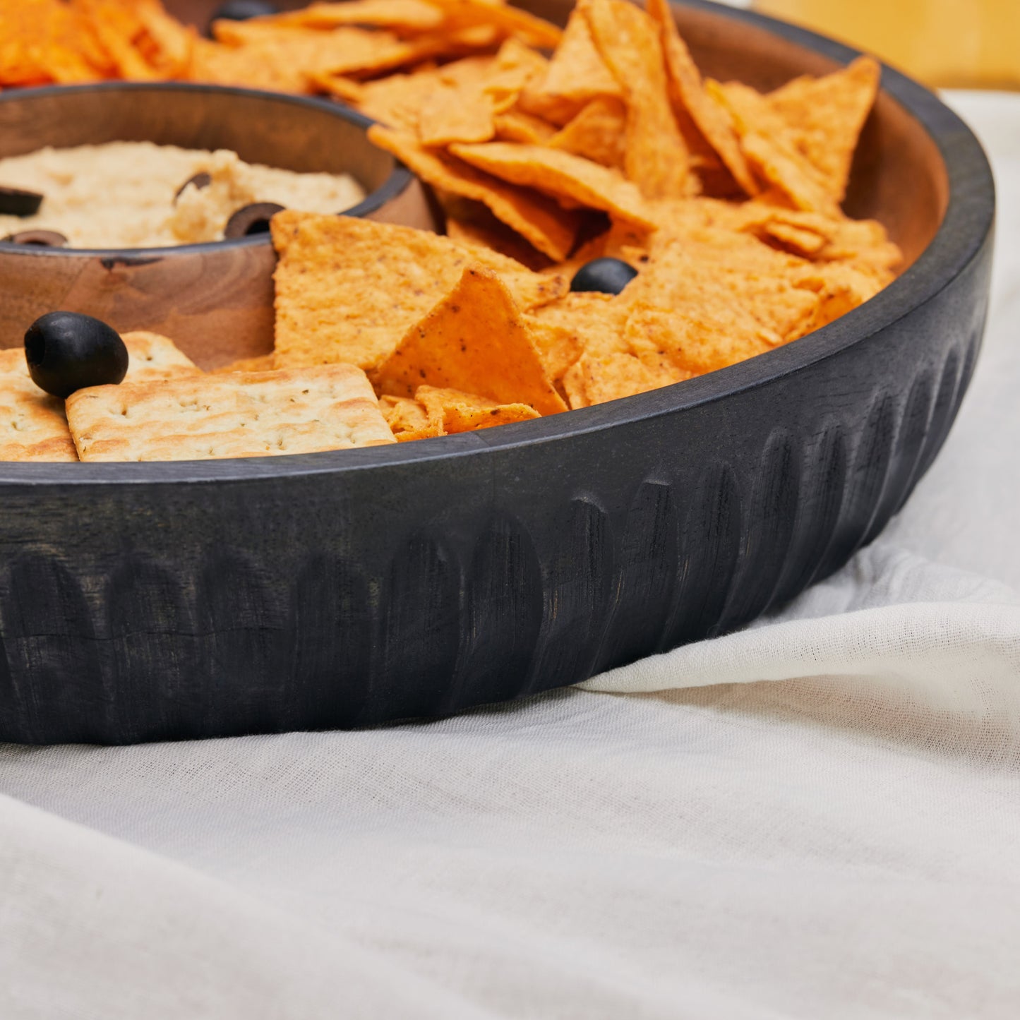 12+ Wood Chip And Dip Bowl